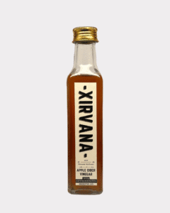 Apple cider vinegar infused with ashwagandha for stress relief and balance.