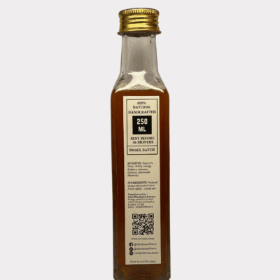 Pure Himalayan apple cider vinegar with cordyceps for digestion and detox support.