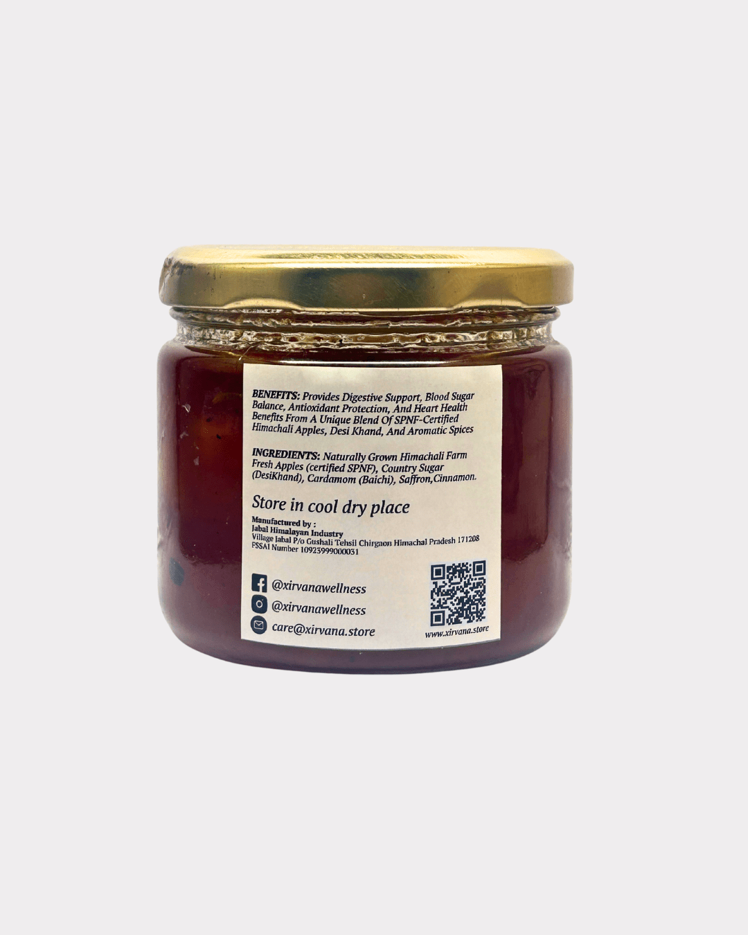 Traditional Himalayan apple murabba made with natural sugars and spices.