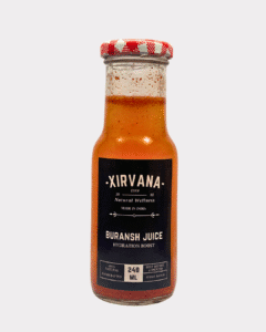Himalayan buransh juice made from fresh flowers for immunity and wellness.