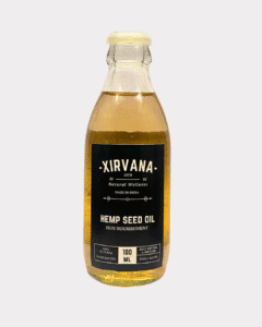 Cold-pressed Himalayan hemp seed oil for skin, hair, and heart health.
