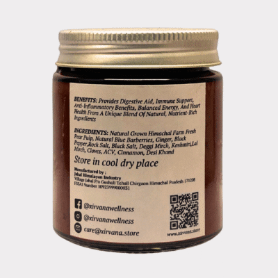 Spicy and tangy Himalayan pear chutney made with fresh ingredients