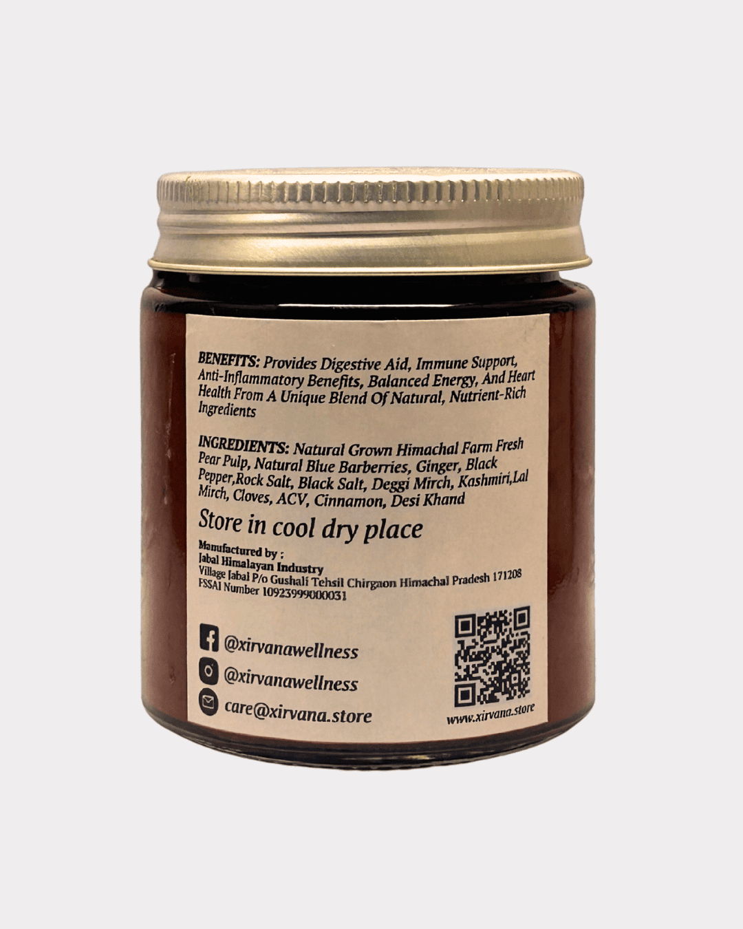 Spicy and tangy Himalayan pear chutney made with fresh ingredients